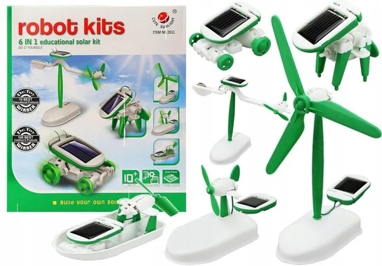 lean toys zestaw edukacyjny robot solarny 6w1 b