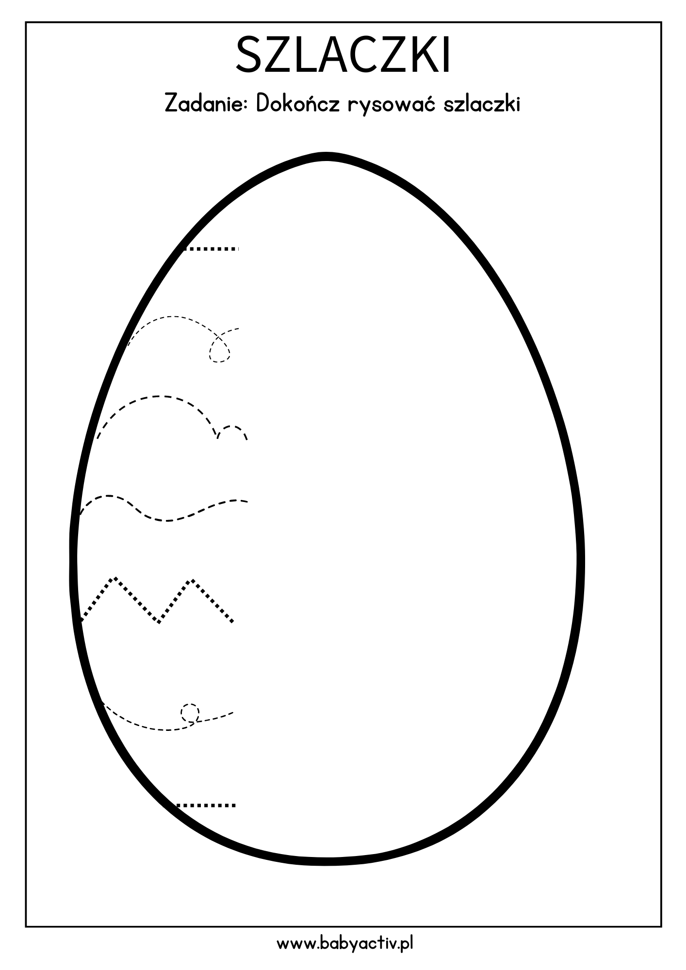 Szlaczki - jajko wielkanocne